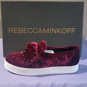 Rebecca Minkoff Red Velvet Sneakers Slip-On